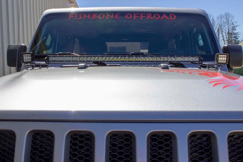 Load image into Gallery viewer, Fishbone Offroad Cowl Light Brackets for 2018 &amp; Up Jeep Wrangler/Gladiator FB21110
