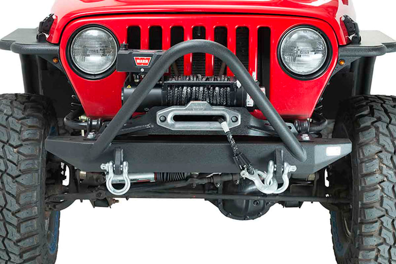 Load image into Gallery viewer, Fishbone Offroad Piranha Front Winch Bumper with Stinger for 1997-2006 Jeep Wrangler FB22047
