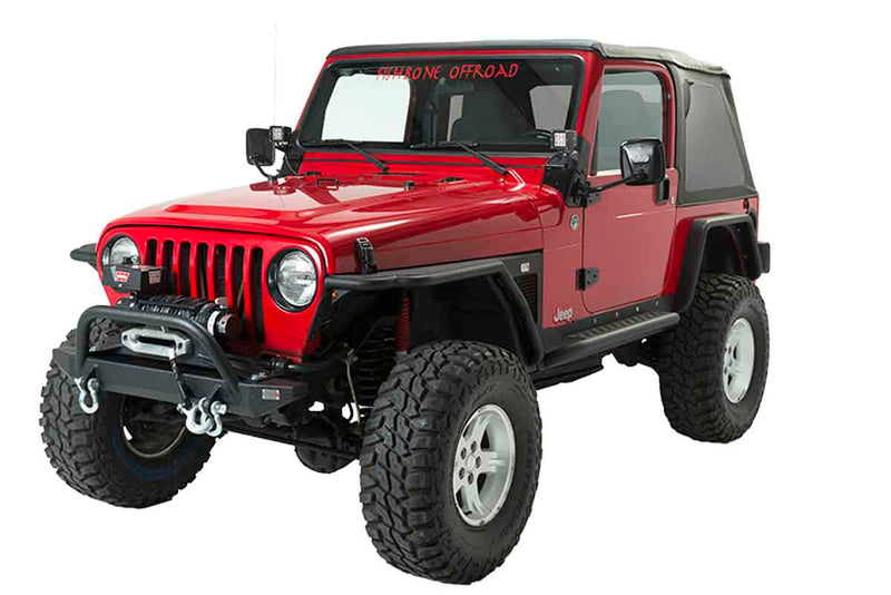 Load image into Gallery viewer, Fishbone Offroad Piranha Front Bumper with Winch Guard for 1987-2006 Jeep Wrangler FB22048
