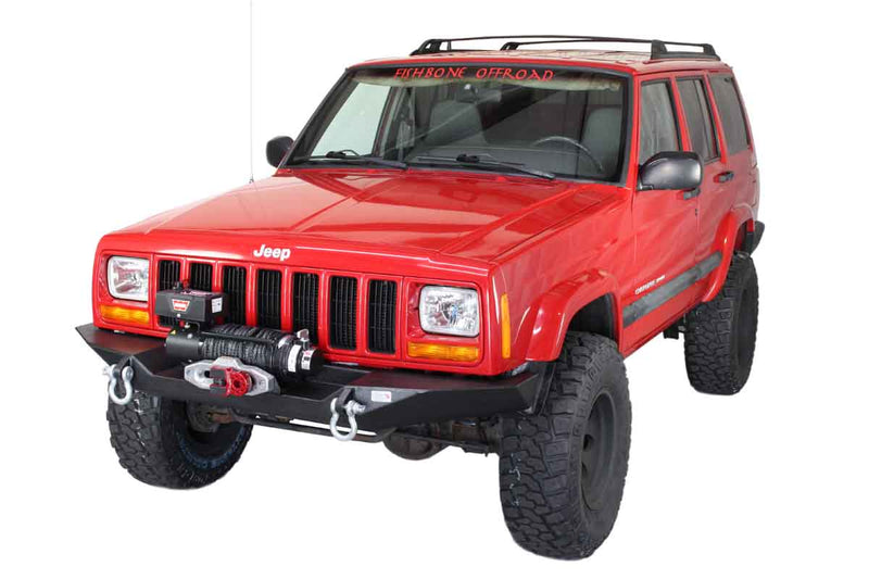Load image into Gallery viewer, Fishbone Offroad Bullhead Front Winch Bumper for 1984-2001 Jeep Cherokee FB22059
