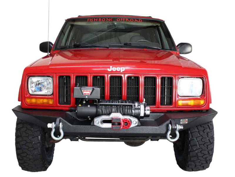 Load image into Gallery viewer, Fishbone Offroad Bullhead Front Winch Bumper for 1984-2001 Jeep Cherokee FB22059
