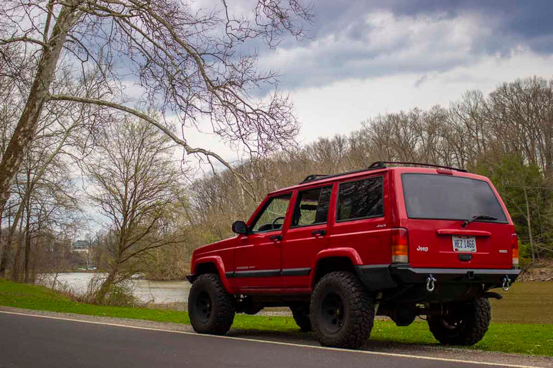 Load image into Gallery viewer, Fishbone Offroad Bullhead Rear Bumper for 1987-2001 Jeep Cherokee FB22079
