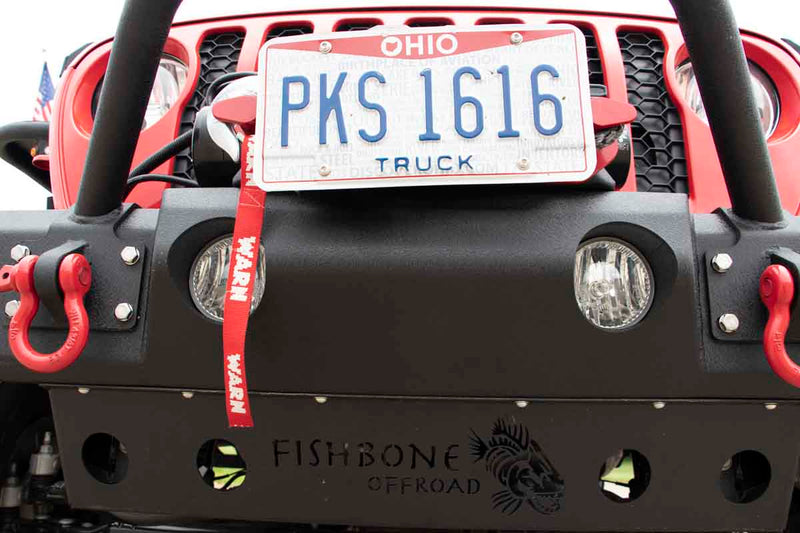 Load image into Gallery viewer, Fishbone Offroad Front Stubby Winch Bumper for 2018 &amp; Up Jeep Wrangler/Gladiator FB22178
