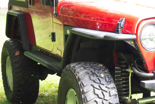 Fishbone Offroad Rock Slider with Tube Step for 2004-2006 Jeep Wrangler Unlimited FB23085
