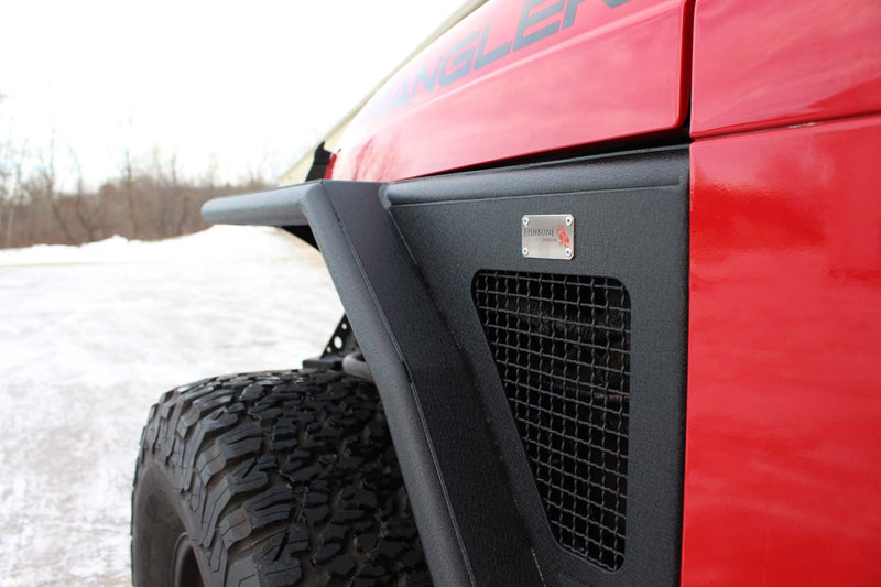Load image into Gallery viewer, Fishbone Offroad 1997-2006 Jeep Wrangler TJ &amp; Wrangler Unlimited LJ Front and Rear Tube Fender Set FB23029
