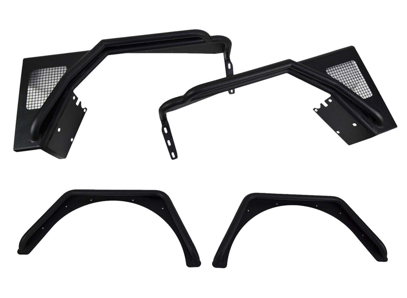Load image into Gallery viewer, Fishbone Offroad 1997-2006 Jeep Wrangler TJ &amp; Wrangler Unlimited LJ Front and Rear Tube Fender Set FB23029
