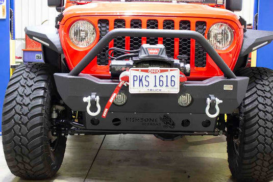 Fishbone Offroad Mako Front Bumper Skid Plate for 2018 & Up Jeep Wrangler/Gladiator FB23176