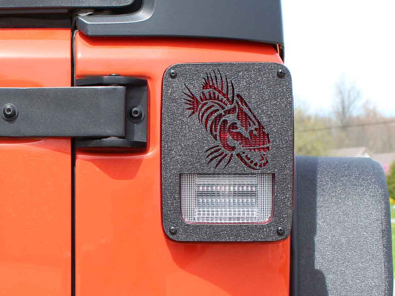 Load image into Gallery viewer, Fishbone Offroad Tail Light Covers for 1976-2006 Jeep CJ/Wrangler FB31043
