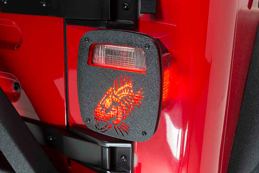 Fishbone Offroad Tail Light Covers for 1976-2006 Jeep CJ & Wrangler FB31044