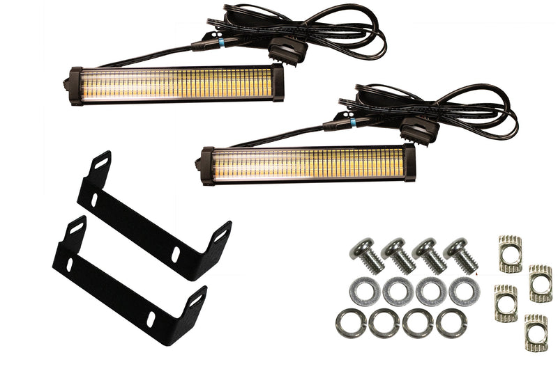 Load image into Gallery viewer, Fishbone Offroad 7" Turn Signal &amp; Side Marker Lights and Brackets FB31456
