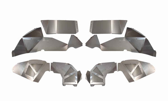 Fishbone Offroad 2018-Current Jeep Wrangler JL Raw Aluminum Inner Fenders - Legacy Model - Set FB33108