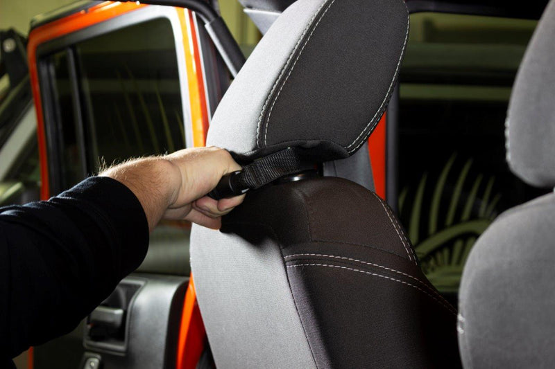 Load image into Gallery viewer, Fishbone Offroad Red Paracord Grab Handles for Head Rest FB55282
