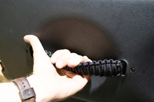 Fishbone Offroad Black Paracord Door Handles for 1997-2006 Jeep Wrangler FB55285