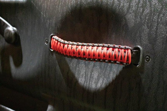 Fishbone Offroad Red Paracord Door Handles for 1997-2006 Jeep Wrangler FB55286