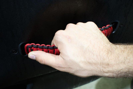 Fishbone Offroad Red Paracord Door Handles for 1997-2006 Jeep Wrangler FB55286