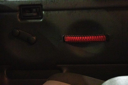Fishbone Offroad Red Paracord Door Handles for 1997-2006 Jeep Wrangler FB55286