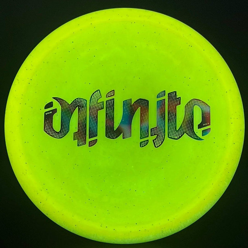Load image into Gallery viewer, Metal Flake Glow C-Blend Glyph (First Run) - Ambigram
