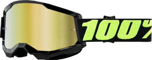 100% Strata 2 Goggles - Upsol - Gold Mirror 50028-00012