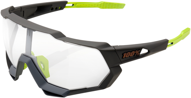 Load image into Gallery viewer, 100% Speedtrap Sunglasses - Gray - Photochromic 60012-00006

