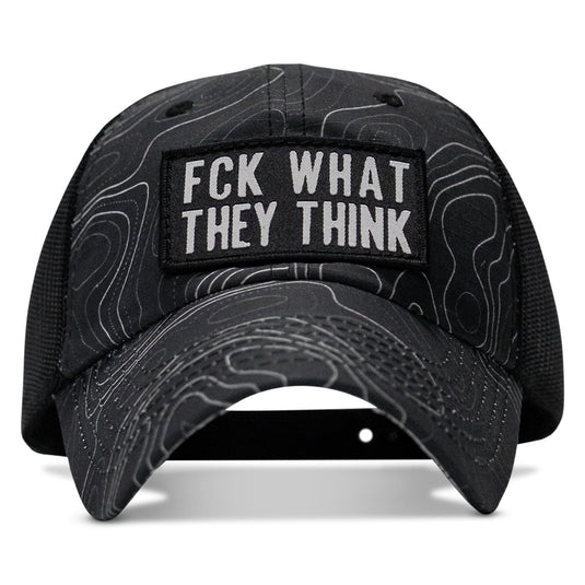 Fck What They Think Patch Tactical Ripstop Mesh Snapback Hat