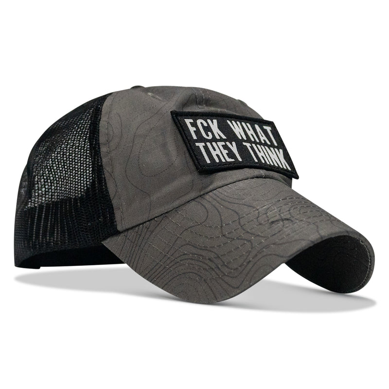 Load image into Gallery viewer, Fck What They Think Patch Tactical Ripstop Mesh Snapback Hat
