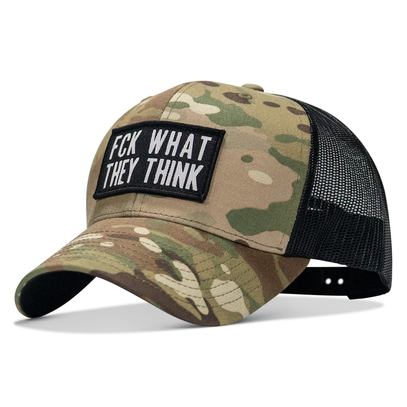 Load image into Gallery viewer, FCK What They Think Patch Snapback Hat
