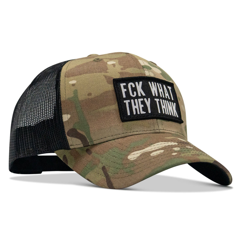 Load image into Gallery viewer, FCK What They Think Patch Snapback Hat

