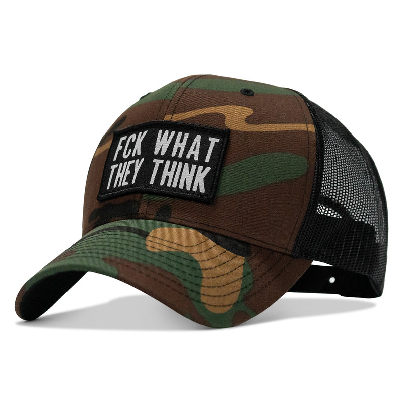 Load image into Gallery viewer, FCK What They Think Patch Snapback Hat

