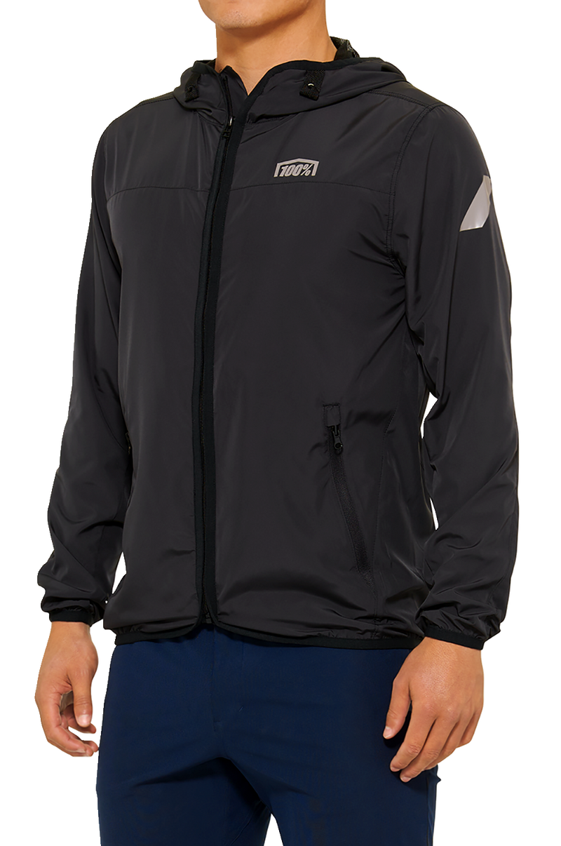 Load image into Gallery viewer, 100% Klutch Jacket - Black - Small 20041-00000
