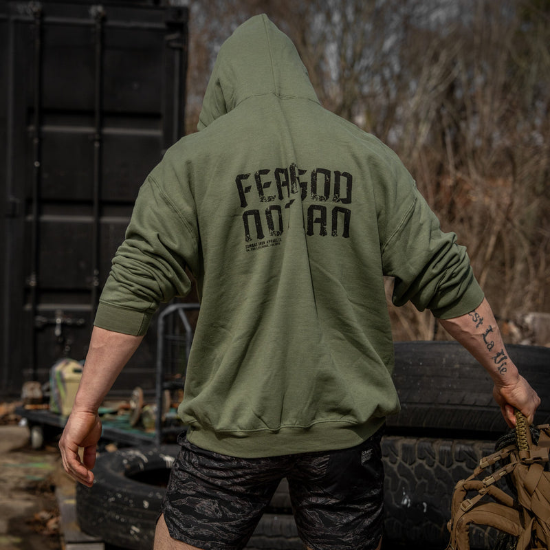 Load image into Gallery viewer, Fear God. Not Man Fleece Lined Hoodies
