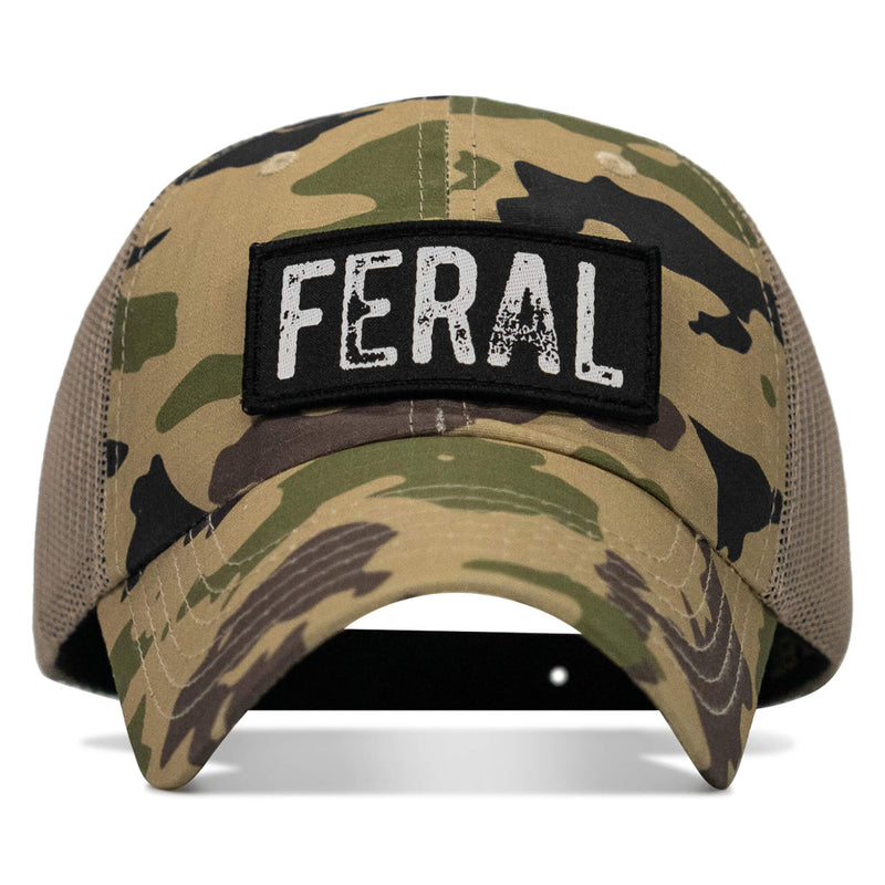 Load image into Gallery viewer, Feral Patch RipStop Mesh Snapback Hat
