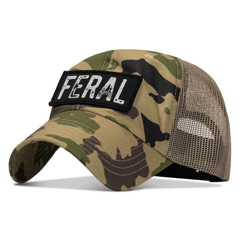 Load image into Gallery viewer, Feral Patch RipStop Mesh Snapback Hat
