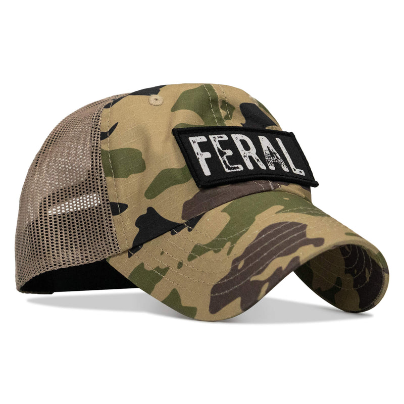 Load image into Gallery viewer, Feral Patch RipStop Mesh Snapback Hat
