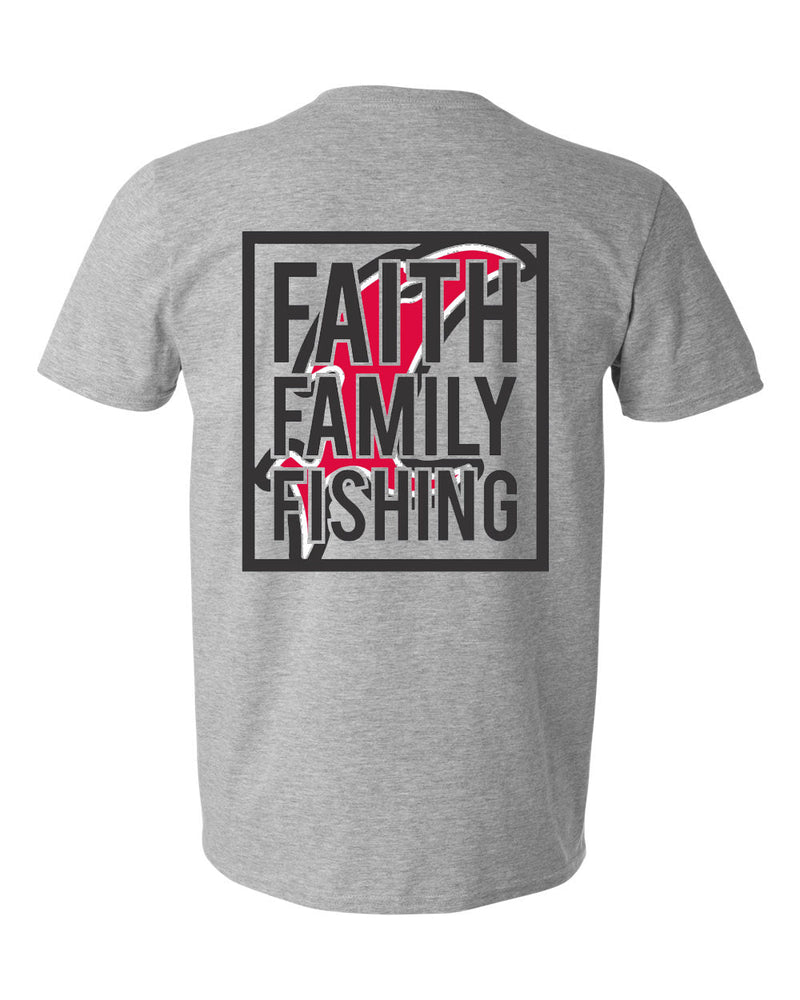 Load image into Gallery viewer, Vicious Faith, Family &amp; Fishing Tee - Premium Gray
