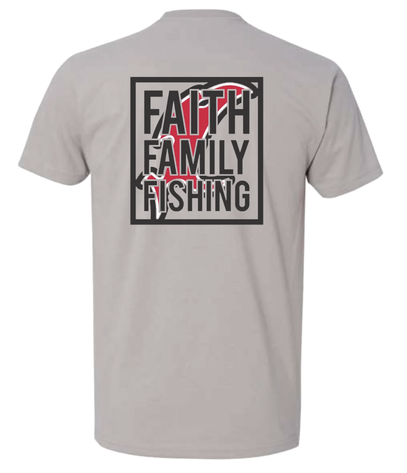Load image into Gallery viewer, Vicious Faith, Family &amp; Fishing Tee - Premium Gray
