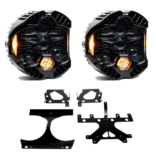 DOT LP6 LED Headlight Kit 2015-2024 Harley Davidson Road Glide (Amber) Baja Designs