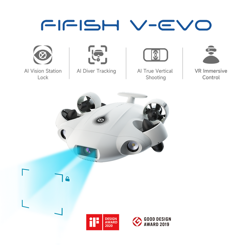 Load image into Gallery viewer, Qysea Fifish V-EVO Underwater Camera ROV

