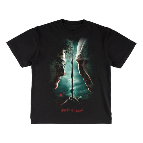 Welcome x Harry Potter Finale Boxy Garment-Dyed Tee - Black