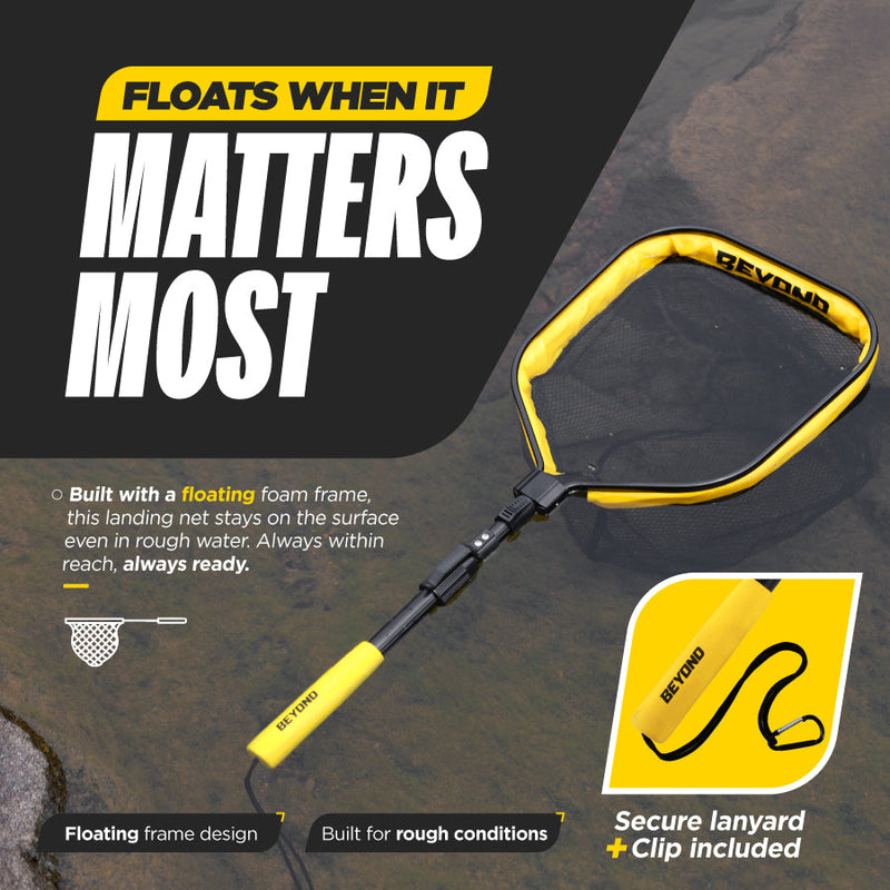 Load image into Gallery viewer, Beyond Braid Floating Fishing Net with Handle
