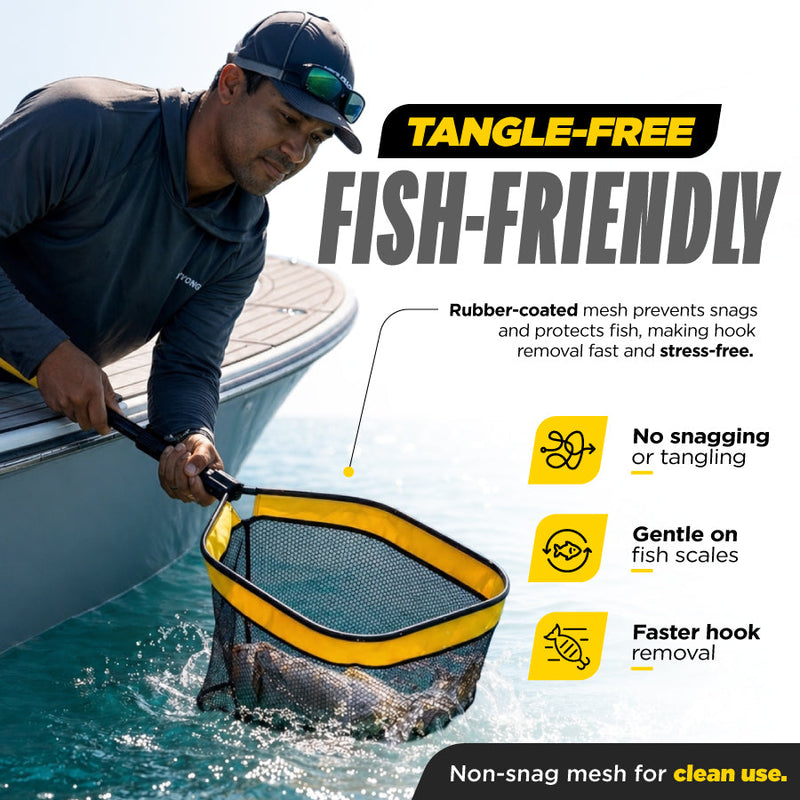 Load image into Gallery viewer, Beyond Braid Floating Fishing Net with Handle
