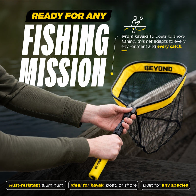 Load image into Gallery viewer, Beyond Braid Floating Fishing Net with Handle
