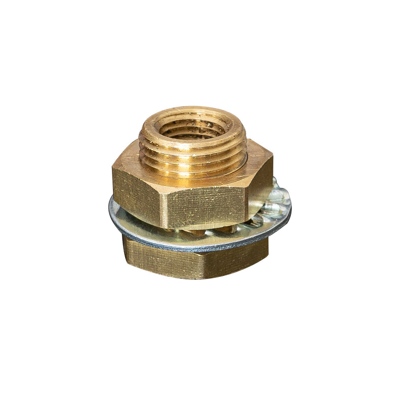 Load image into Gallery viewer, 1/4" FPT x 1/4" FPT Brass Bulkhead
