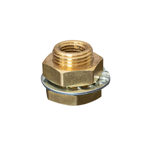 1/4" FPT x 1/4" FPT Brass Bulkhead