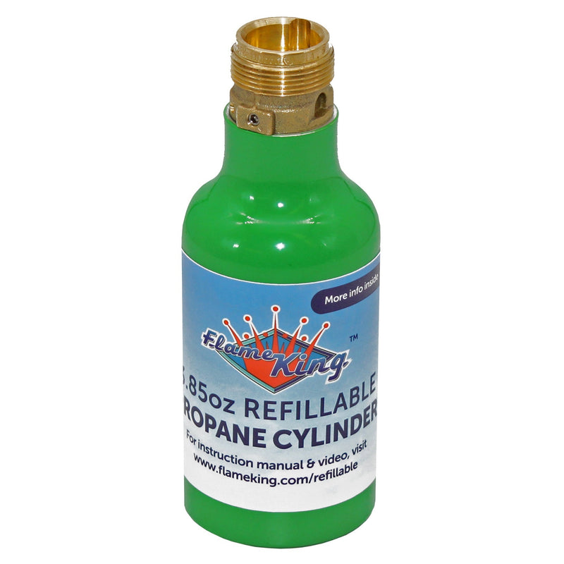 Load image into Gallery viewer, Flame King 1/4 lb Refillable Mini Propane Tank Cylinder - 2-Pack Eco Friendly Tank
