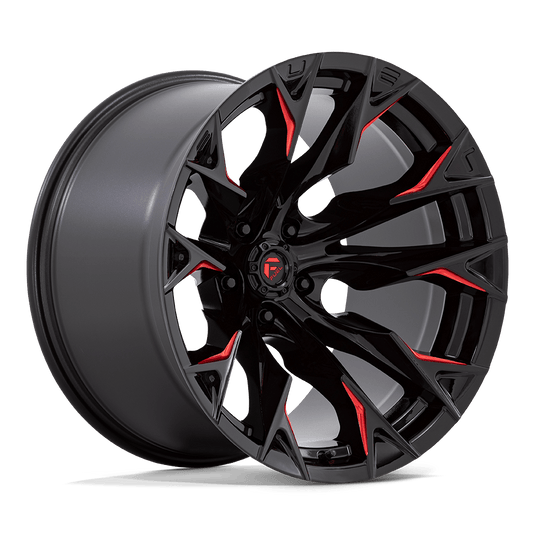 Fuel 1 Pc D823 Flame Gloss Black Milled With Candy Red
