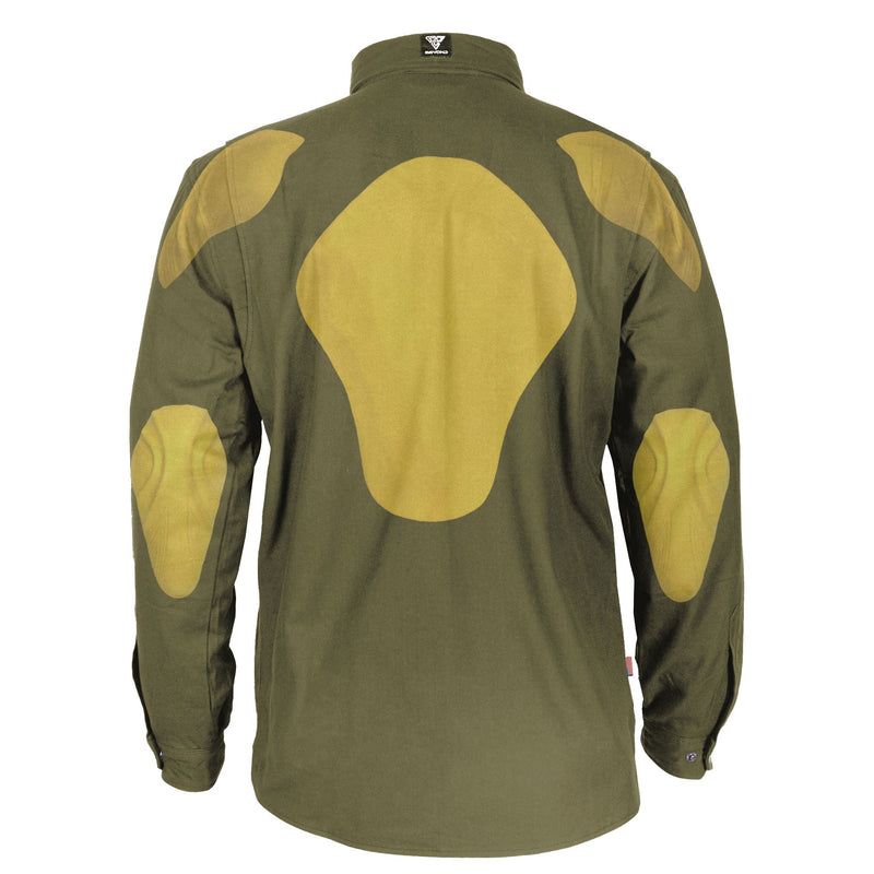 Load image into Gallery viewer, Protective Flannel Shirt - Army Green Solid
