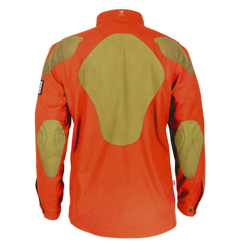 Load image into Gallery viewer, Protective Flannel Shirt - Orange Solid
