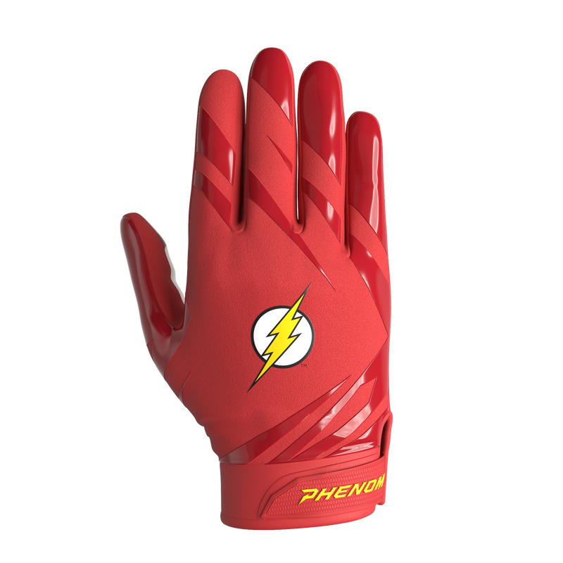 Load image into Gallery viewer, The Flash Football Gloves - VPS5 by Phenom Elite
