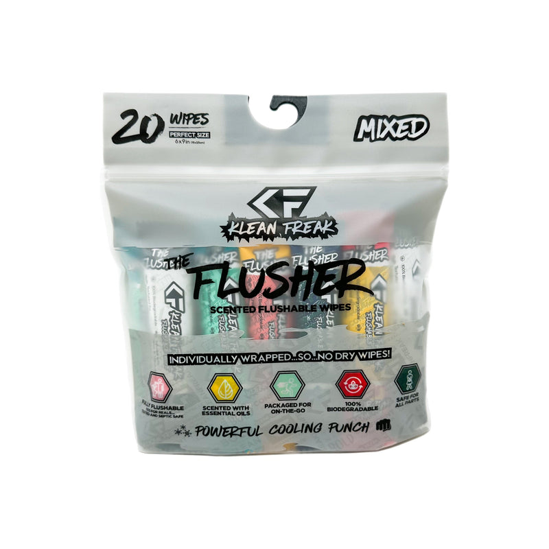 Load image into Gallery viewer, The Flusher 20 Pack - Flushable Wipes
