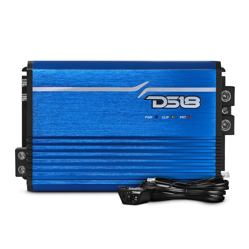 Load image into Gallery viewer, FRP Compact Full-Range Class D 1-Channel Amplifier 2,500 Watts Rms @ 1-ohm Red Blue
